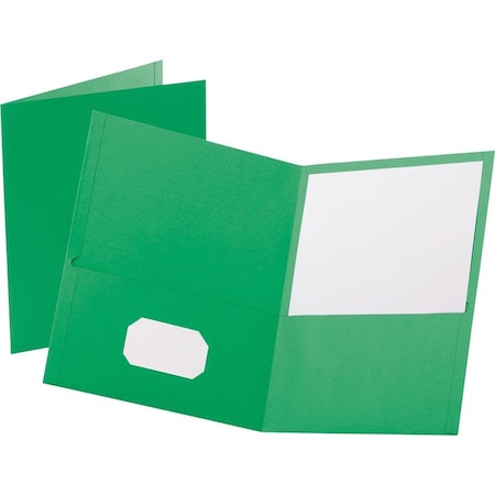 Oxford Folder, 2-Pocket, Letter, Grn Pk OXF57503
